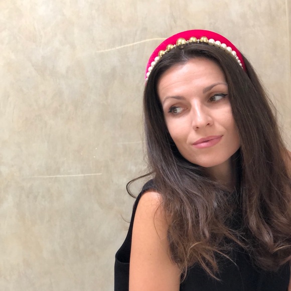 RA18 Accessories - NEW Crown Headband Pearls